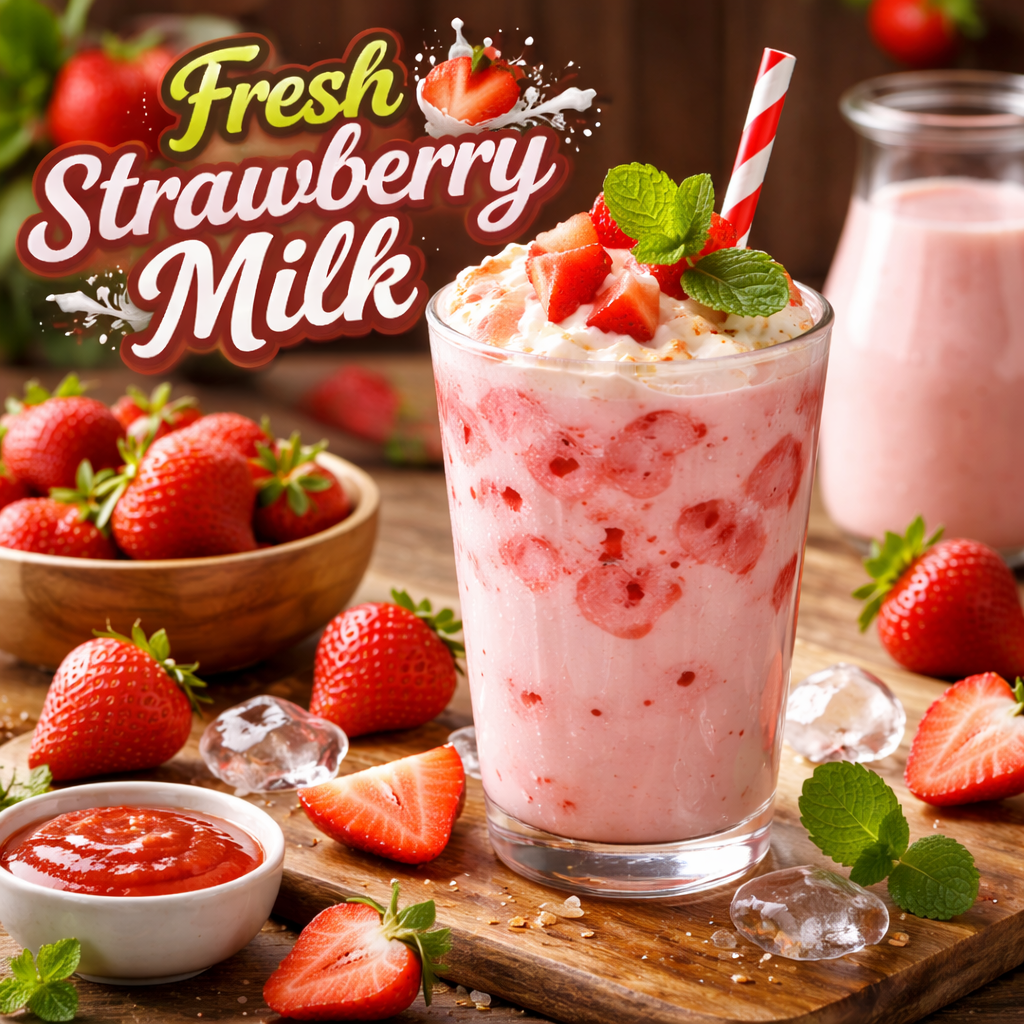 Fresh Strawberry Milk